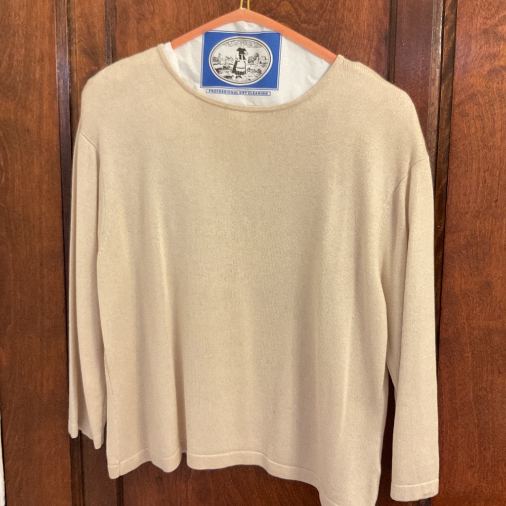 Jones New York silk/cashmere blend crew neck sweater